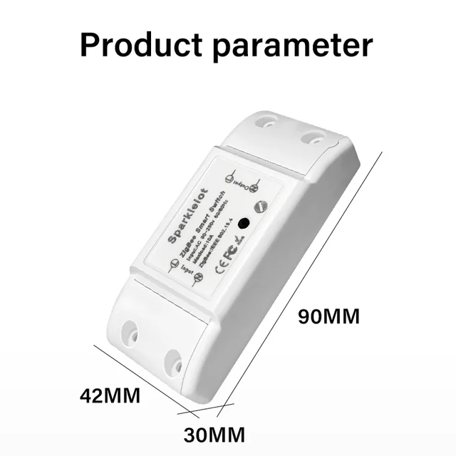 10A Tuya Zigbee Wifi Smart Switch Tuya Smart Life APP Remote Control Smart Switches Breaker Modules Works With Alexa Google Home 6