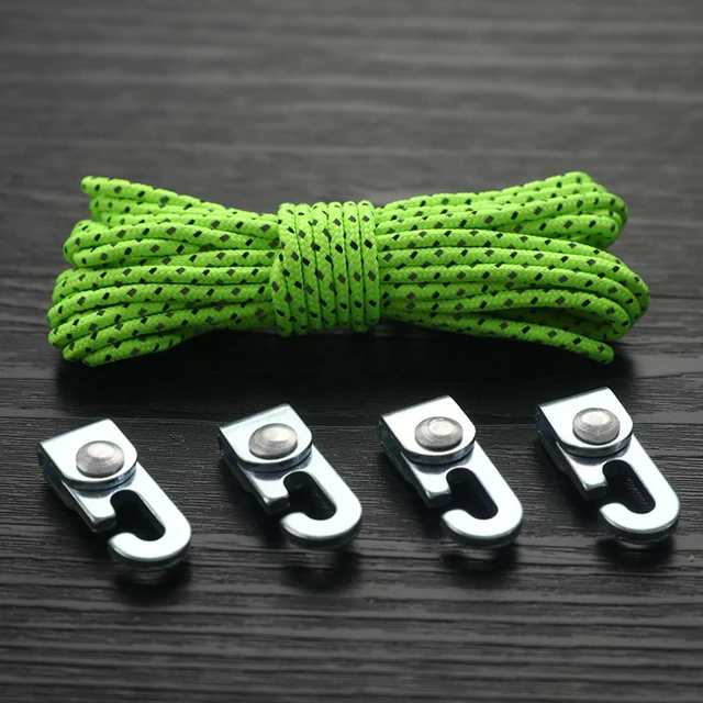 Knot Easy Tighten Rope Kit For Camping Automatic Lock Hook Self-locking  Free tent accessories camping