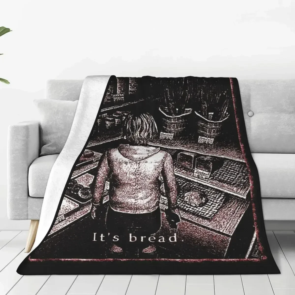 It's Bread Silent Hill 3 Throw Blanket Flannel Home Heather Throw Blankets Cozy Super Soft for Couch Bedspread  sumikko gurashi 3