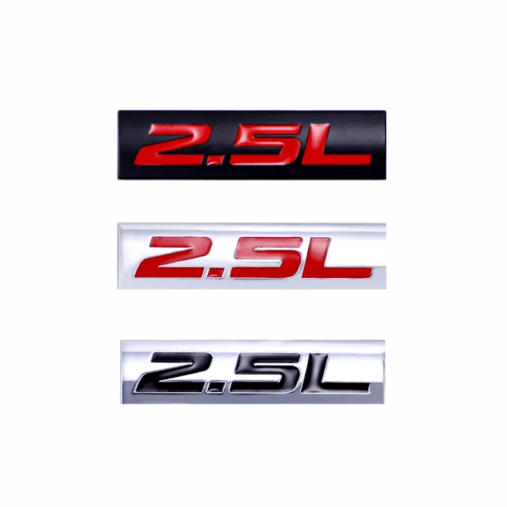 

3D Metal 2.5L Car Emblem Trunk Sticker Car Accessories Tools Mini Cooper Decal for All Models Mercedes Benz Accessories Bmw F10