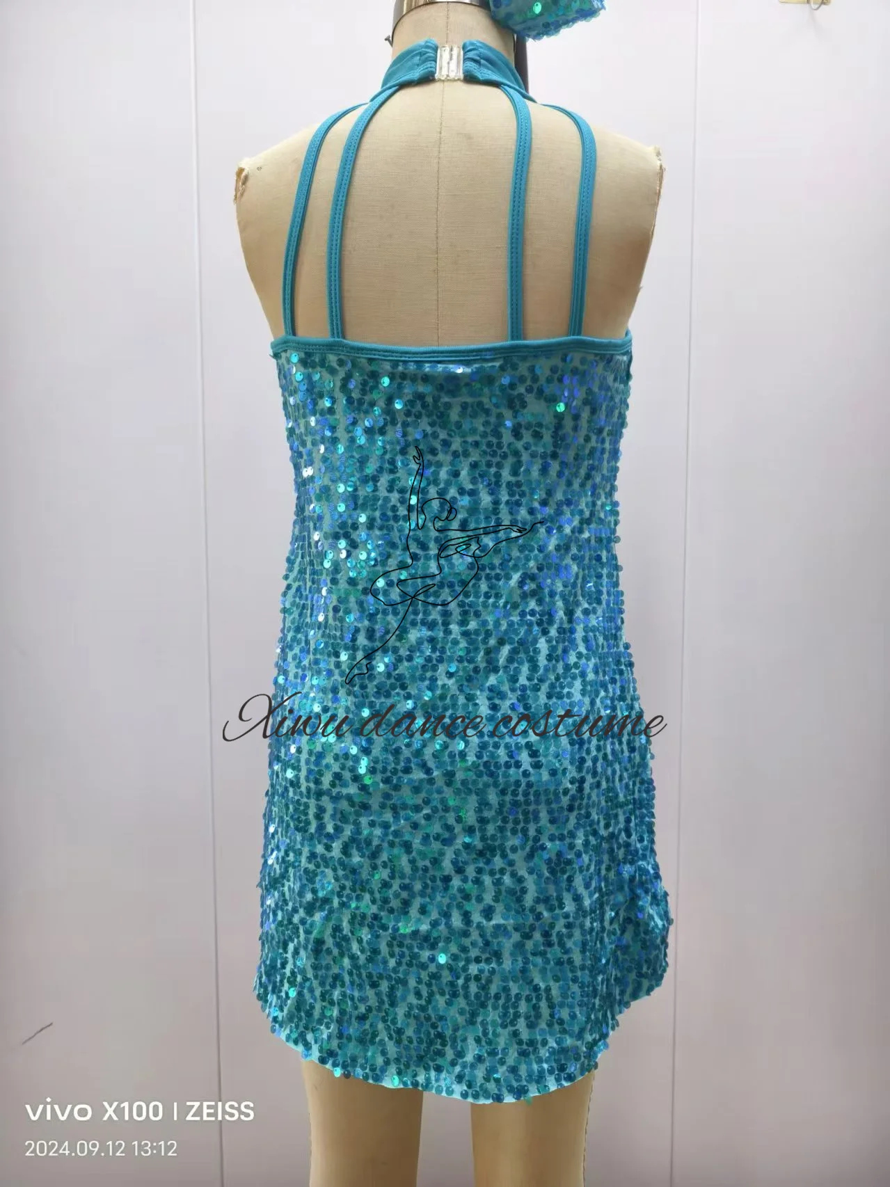 New Jazz Dance costume Professional Jazz dress performance dress suit Latin Modern Dance sequins costum