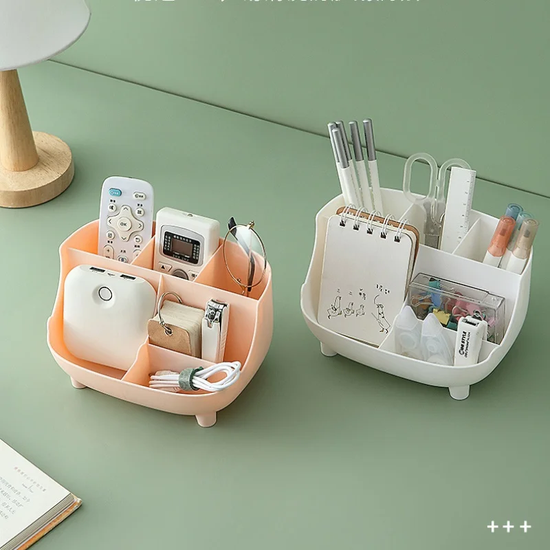 Pen Holder Desktop Storage Box Multifunctional Desk Organizer For Makeups Pencils