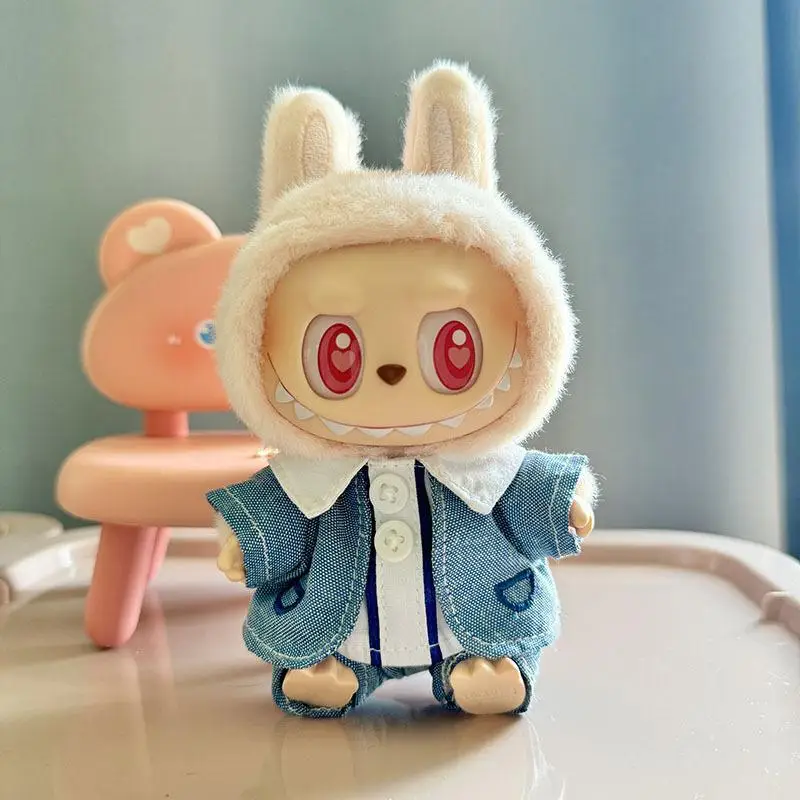 thumbnail image 1 of Ropa y accesorios para muñecas de peluche de 17 cm, mini muñecas de peluche, para Kpop de Corea, Exo, Labubu I II, muñecas ídolos, ropa de fiesta sentada, regalo, 1 of 5
