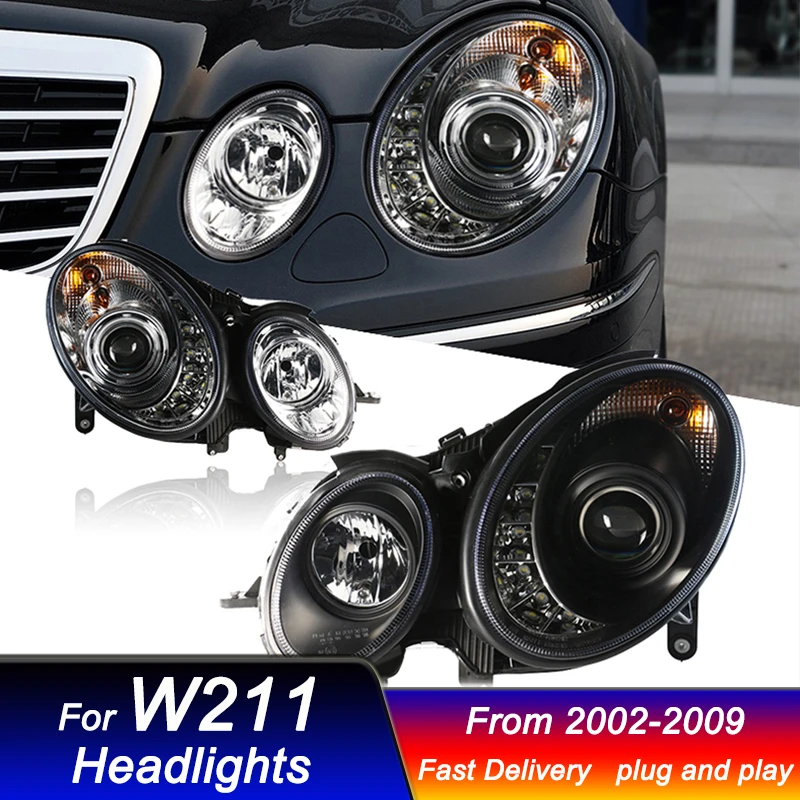 Car Led Headlights For Mercedes-Benz W211 2003-2009 new
