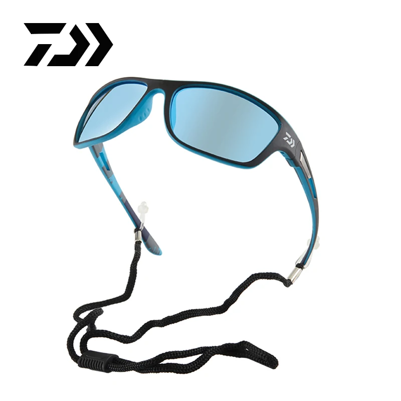 

Поляризованные солнцезащитные очки DAIWA UV400 для мужчин, профессиональные очки для рыбалки, для спорта на открытом воздухе, со шнурком