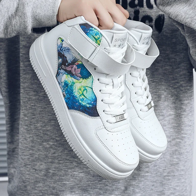 

New Anime Casual Men's Shoes, Size36-44 Role-playing Women's Anime Sports Shoes, Casual High Top Couple Sports Shoes