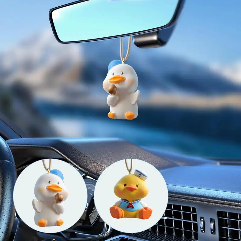 

Желтая утка, украшение для автомобиля, симпатичное украшение для зеркала заднего вида автомобиля, аксессуары для интерьера автомобиля, украшение для стола