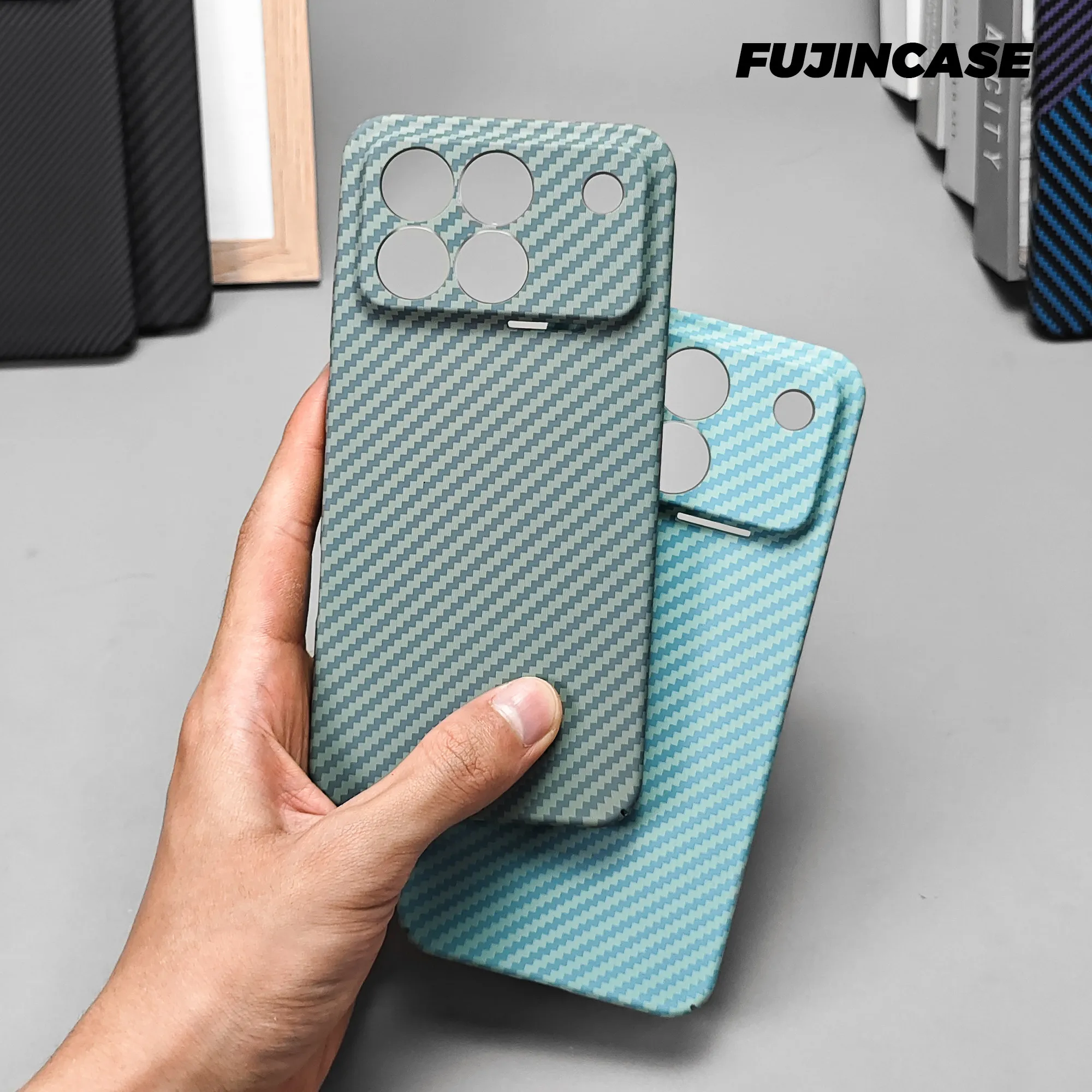Carbon Fibre Texture Slim Protective Shockproof Phone Case