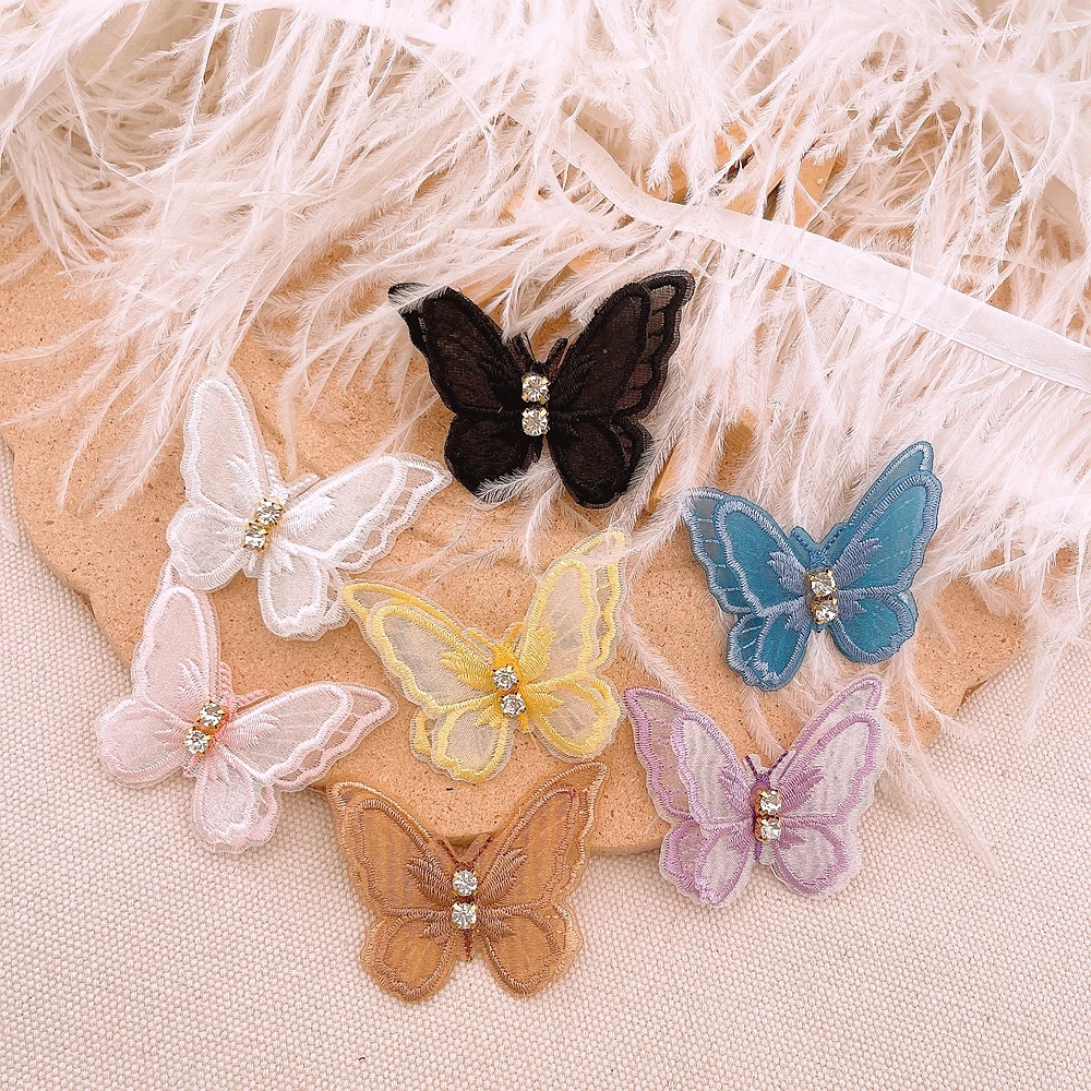 Lot De 10 Patchs Papillons Brodés Pour Robe De Mariée