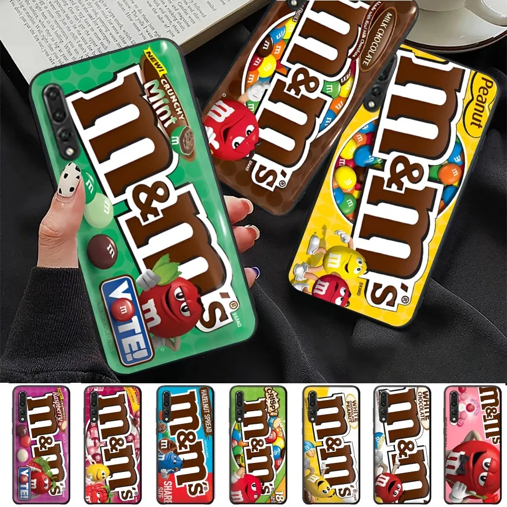 Funda de teléfono M-M & ms-s c-chocolate para Huawei P 8 9 10 20 30 40 50 Pro Lite Psmart Honor 10 lite 70 Mate 20lite