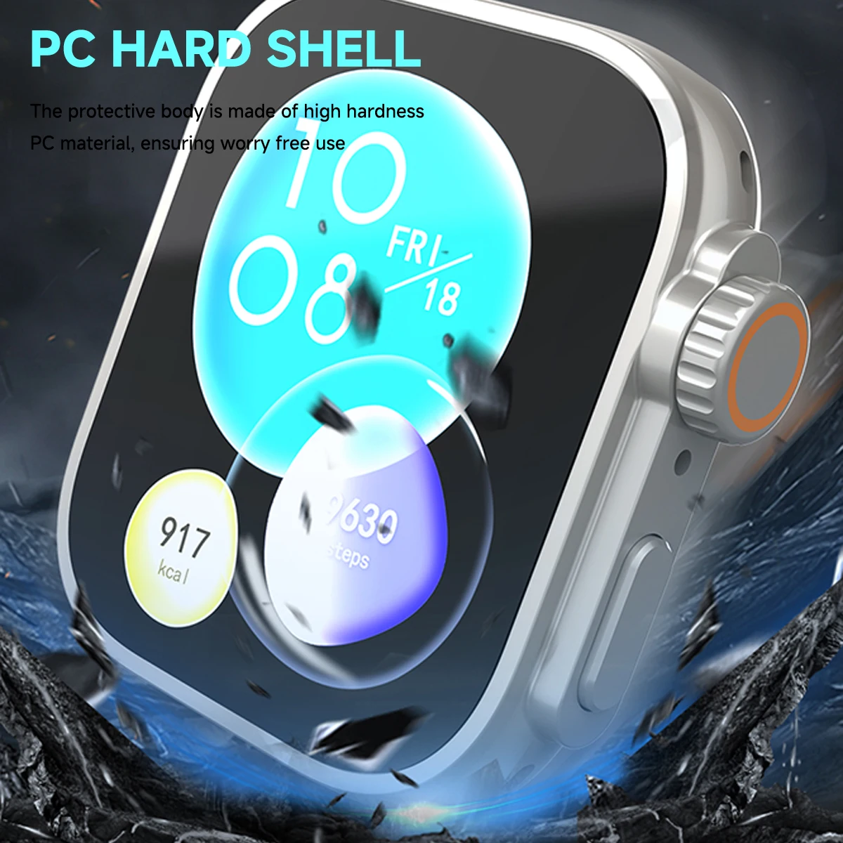 Ultra Screen Protector and PC Case + Glass Accessories for Huawei Watch Fit 3 Smartwatch