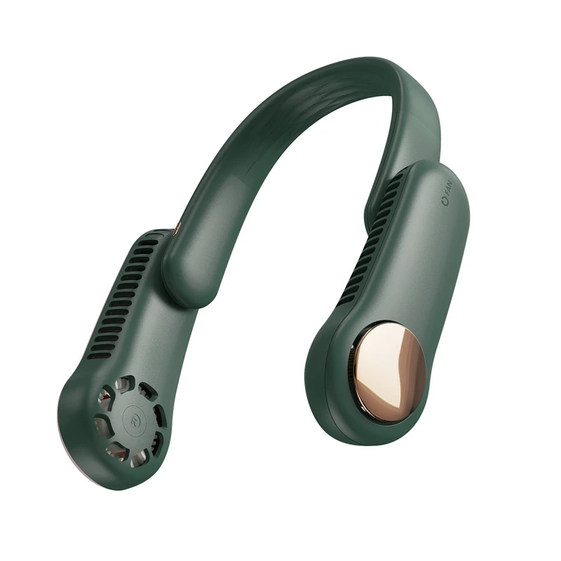 

Portable Neck Sports Fan,Wearable Personal USB Rechargeable Hand Free Lazy Neckband Fan For Office Outdoor Travel