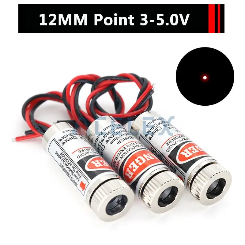 650nm 5mW Red Point / Line / Cross Modulo Laser Testa Lente In Vetro Messa A Fuoco Focalizzabile Testa A Diodi Laser Regolabile Classe Industriale - Foto 7