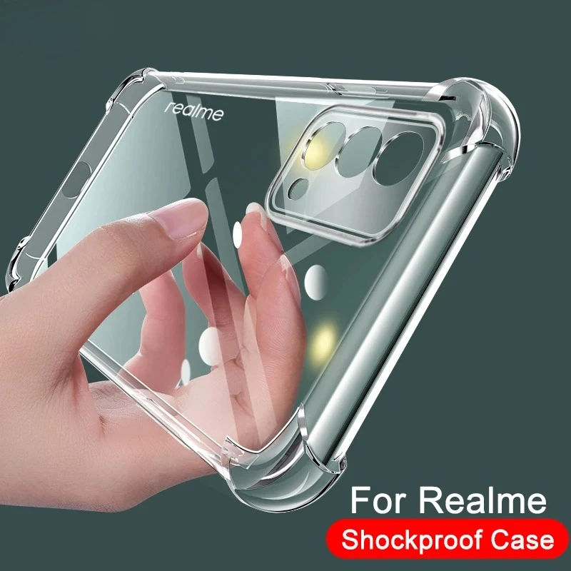 Luxury Transparent Silicone Shockproof Phone Case Cover