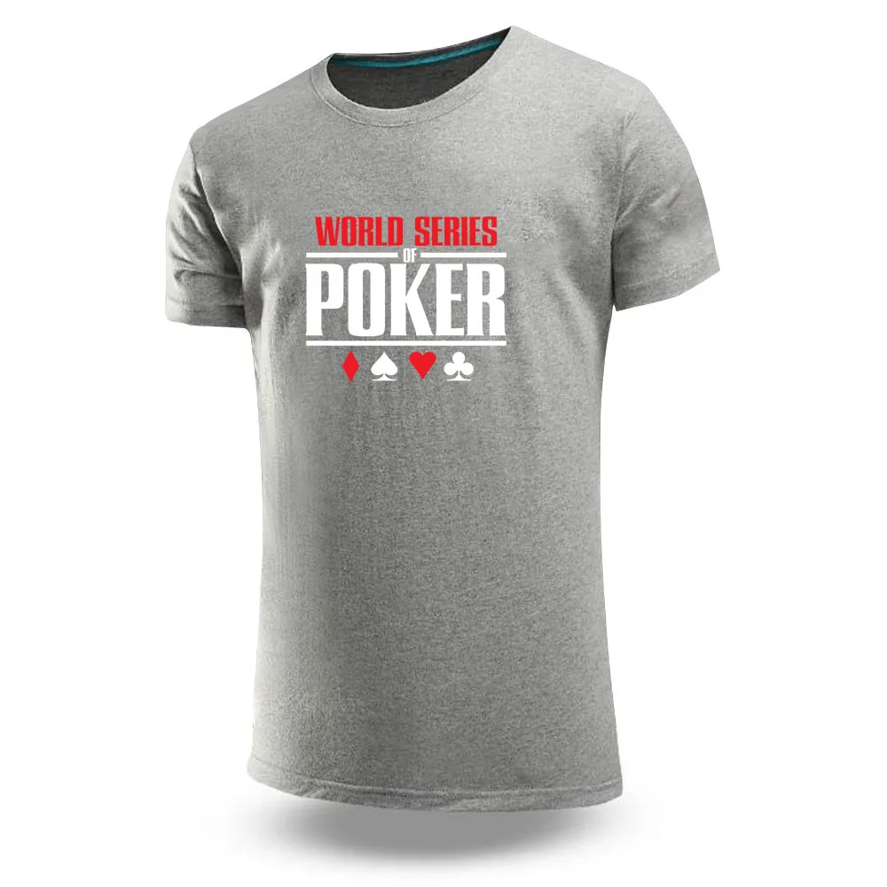

World Series of Poker 2023 New Summer Sport T-shirts Short Sleeves Round Neck Leisure Breathable Casual Mans Running T Shirts