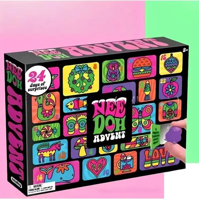 2027 Christmas Countdown Fidget Advent Calendar, Squishy Surprise Sensory Toy, Party Favor Gift for Adults