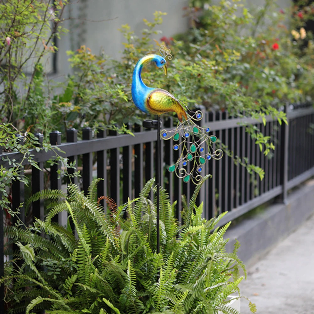 공작 정원 태양광 조명, IP44 방수 야외 장식 말뚝 조명, 공원 잔디용 자동 켜기/끄기 정원 장식 조명