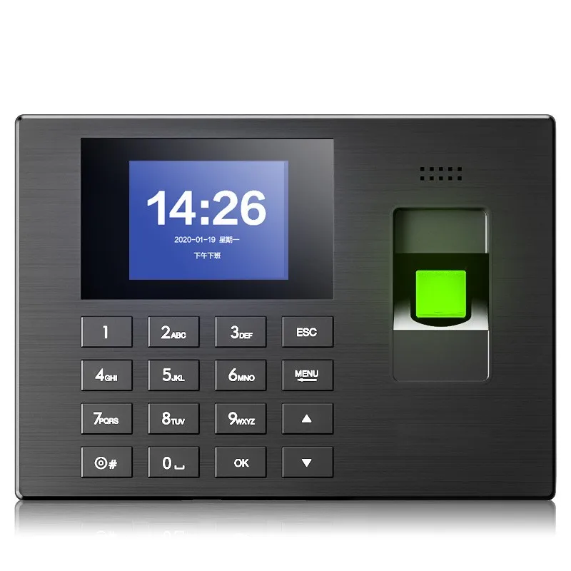 3960S Attendance Machine Work Punch Card Machine Fingerprint Recognition Sign-in Free Installation Software