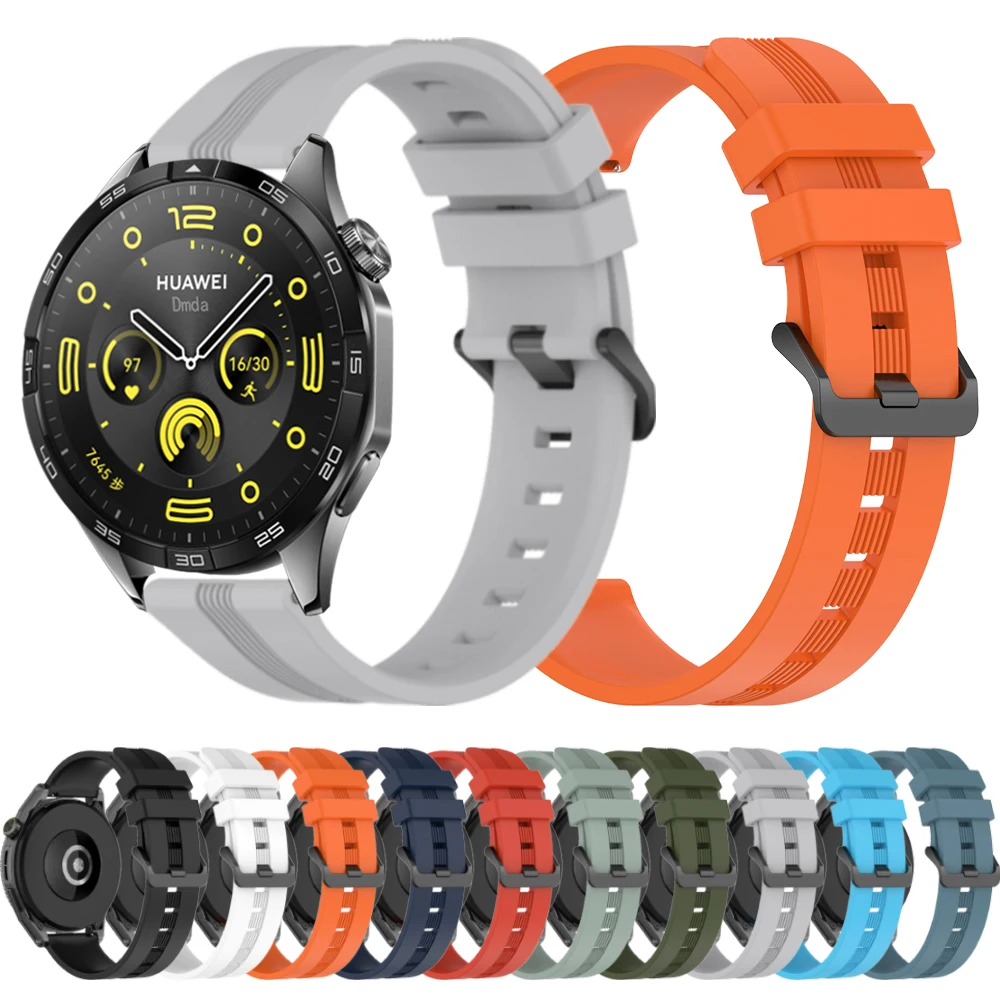 Cinturino In Silicone Da 20Mm 22Mm Per Huawei Watch Gt 4 3 Pro Gt 2 46Mm Cinturino Sportivo Per Honor Magicwatch 2 Gs Pro Es Accessorie Wristband