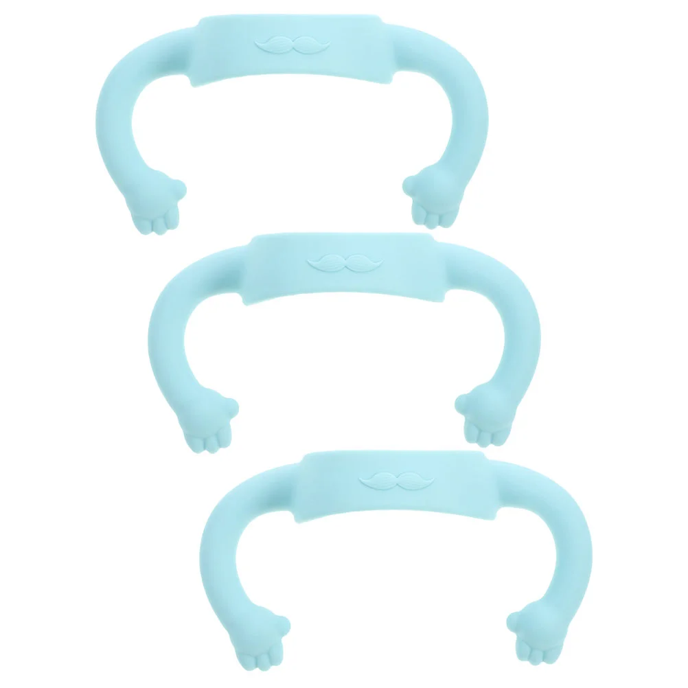 

3 Pcs Baby Accessories Silicone Bottle Handle Milk Soft Handles Grip Feeding Bottles Feeder Infant Child