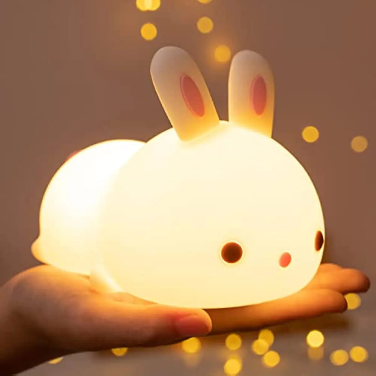 

Bunny 16 Colors Kids Night Lights for Bedroom, Cute Kawaii Room Decor for Teen Girl,Nursery Toddler Baby Night Lamp Cute Gifts