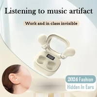 SK Small Headphones Wireless Bluetooth Headset Sport Sleeping Invisible Comfortable To Wear Bass Earbuds Earphone For All Phones 2