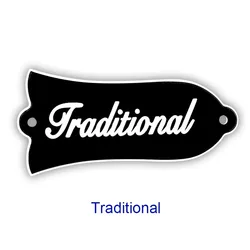 Black Bell Shape Truss Rod Cover Plate, 2 - Ply, 2 - Hole Design (Traditional)