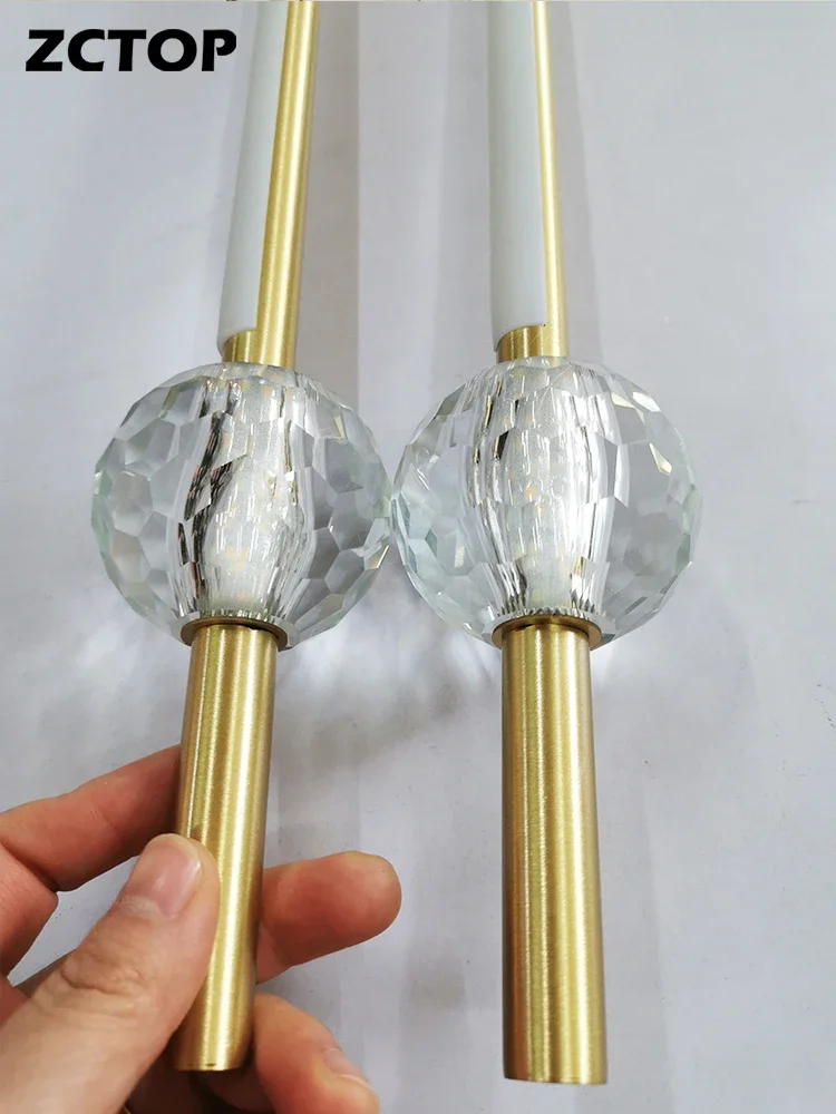 Bedside Chandeliers Modern Minimalist Restaurant Bar Table Led Copper Lamp Designer Creative Cafe Bedroom Crystal Pendant Lamps