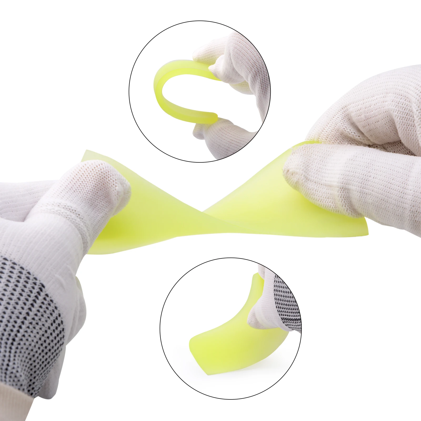 FOSHIO Window Glass Cleaning Tool Soft Water Wiper Remover Wrapping Squeegee Carbon Car Film Sticker Installing Vinyl Scraper
