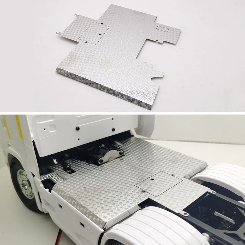 Sangle De Fixation Cabine échelle 1/14 Pour Camion Tamiya - Acier Inoxydable - Argenté