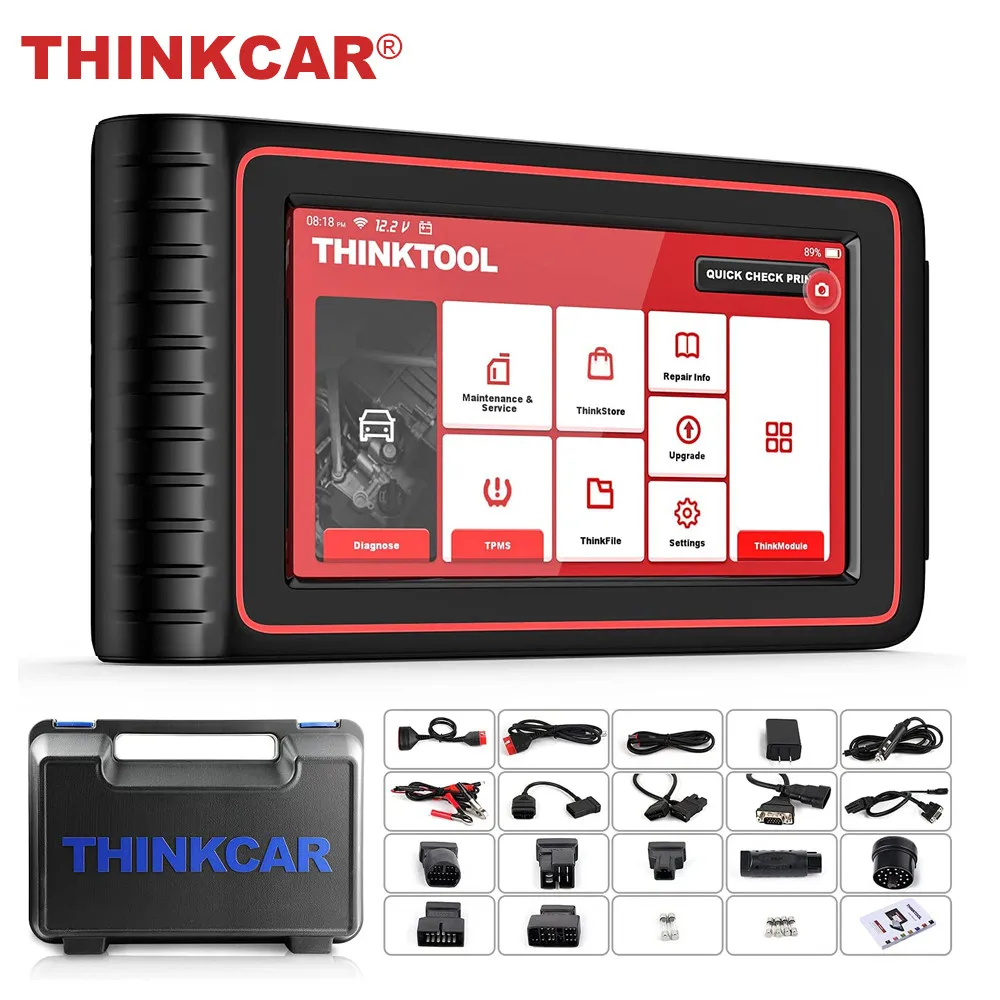 Диагностический сканер THINKCAR OBD2, автомобильный диагностический сканер, все системы IMMO ECU, кодирование, активное тестирование A/F OBD2
