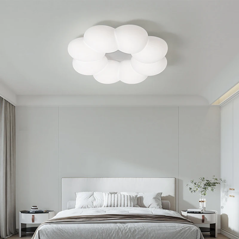 

Modern Minimalist Ceiling Lamp White Designer Nordic Simple Petal Bedroom Ceiling Lamp LED Kids Room Luminaire Home Furnitures