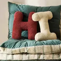 English Letter Plush Pillow Girl Birthday Gifts Bed Sofa Customized Cushion Baby Shower Toy Kid Room Decor Photo Prop 2