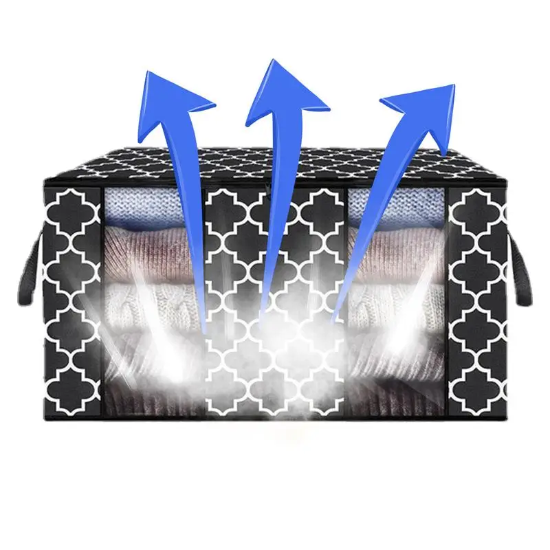 NEW Foldable Storage Bag Clothes Blanket Quilt Closet Sweater Organizer Box Pouches Fashion Sale Clothes Cabinet Organizer 3