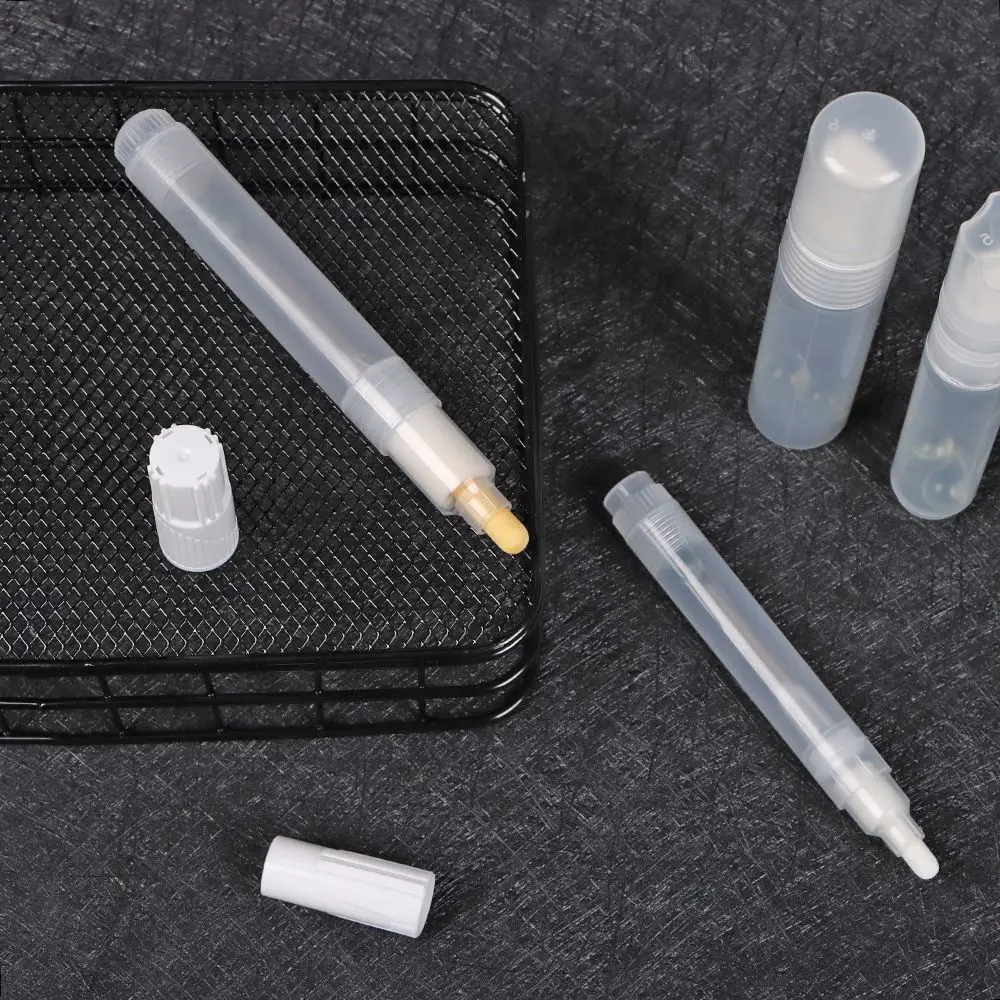 Leerer Farb stift 5/6//8/10mm wiederholbarer Stab Kunststoff flüssige Kreide markierung fässer transparente nachfüllbare Tinte Graffiti-Röhren stifte – Detail 3