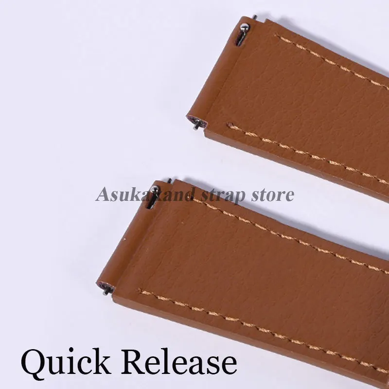 Premium Leather Strap 22mm Band - Elegant Replacement Bracelet
