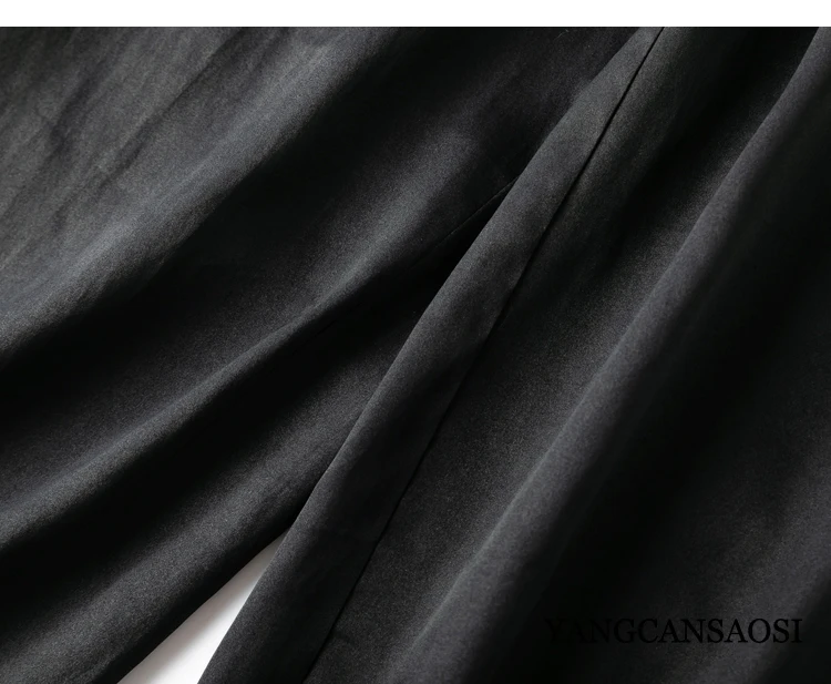 2023 Women's Fashion Spring/Summer New Heavy-weight Fragrant Cloud Silk Silk Silk Loose Art Silk Wide Leg Pants