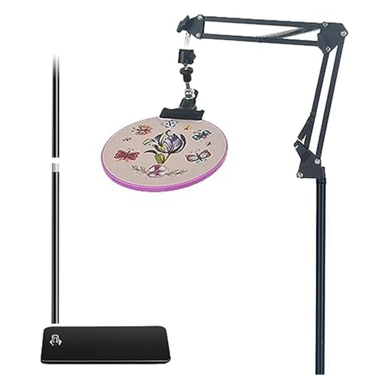 Embroidery Hoop Holder Lap Stand Crossstitch Holder Stand Metal For Embroidery Hoops