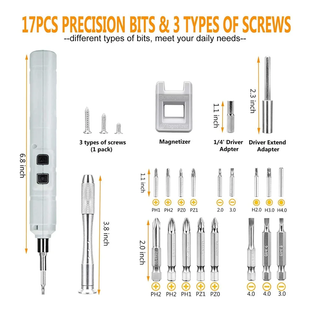 

Multi-purpose Mini Lithium Cordless Electric Power Screwdriver Tool With USB Charger Repair Tool Rechargeable Home Appliance