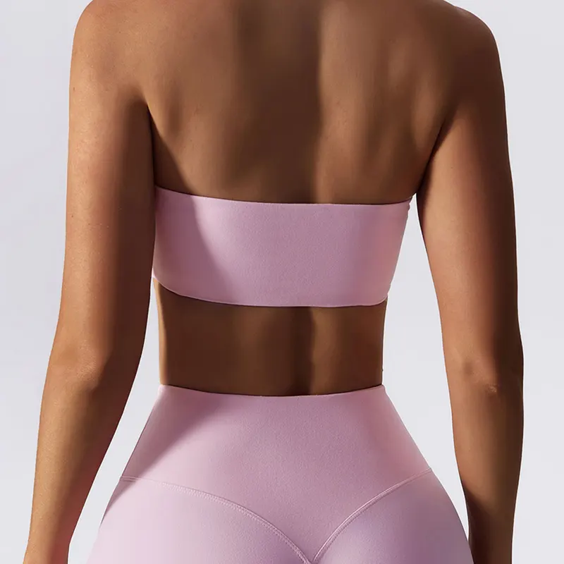 Sports Bra Sport Top Woman Gym Underwear Strapless Bustier Breathable Elastic Workout Tops Fitness Training Brassiere Yoga Bras