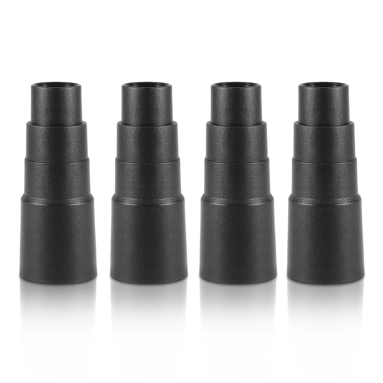

4pcs Easy Use Accessories Connector Tools Universal Hose Adapter 25mm 30mm 34mm 42mm Reducer Converter Vacuum Cleaner PVC Black