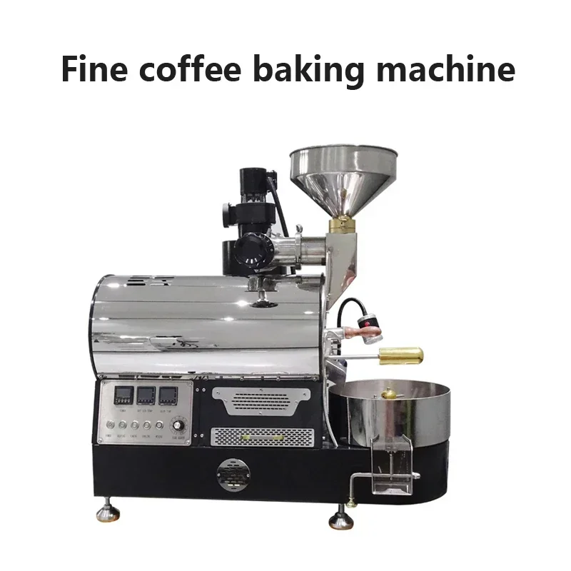 220V Coffee Bean Roaster 1KG Commercial Electric Type Gas Type Optional Semi-direct Fire Semi-hot Air Roasting Beans