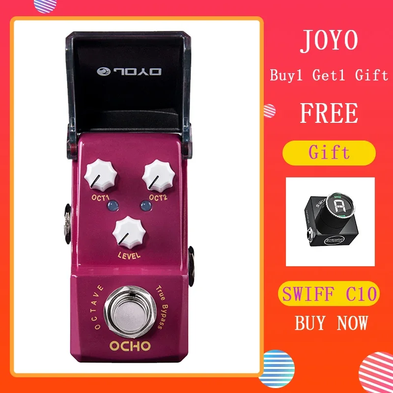 

JOYO JF-330 OCHO Octaver Effect Pedal Octave Effect Guitar AMP Simulator Overdrive Pedal Electric Guitar Parts & Accessories