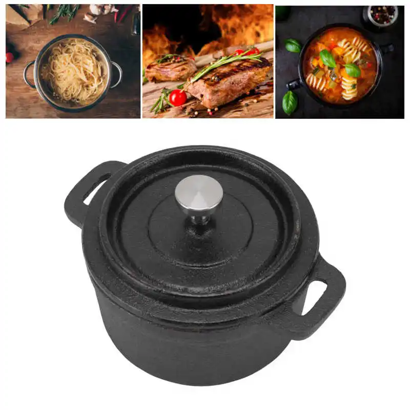 Dutch Oven Double Traditional Style Thickened Ergonomic Handle Insulation Cast Cooking Pot Lid for Home Kitchen| | - AliExpress