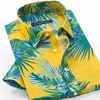 Summer Ultra-thin Mens Short-sleeved Floral Shirt Plus Size 7XL 8XL 9XL 10XL Beach Seaside Print Loose Casual Hawaiian Oversized 5
