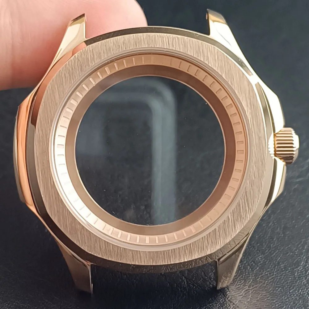 Stainless Steel Sapphire Glass Waterproof Watch Case with Inner Ring 39.5MM