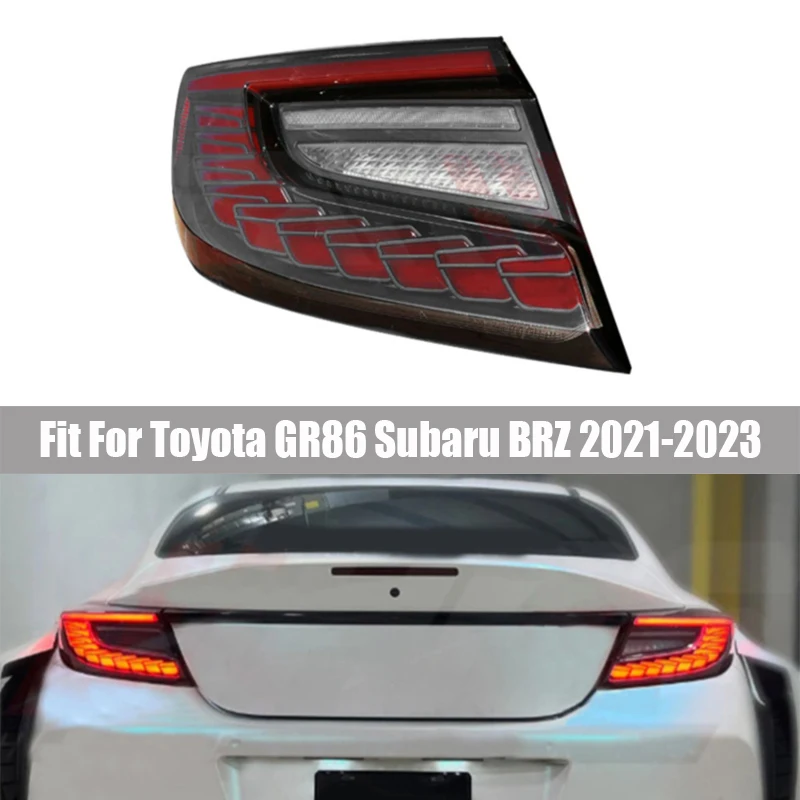 Taillight Assembly Fit for Toyota GR86 Subaru BRZ 2021 - 2023 Modified Dragon Scale Tail Lamp LED Driving Lights Brake Lights