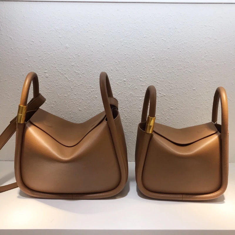 Wonton Buns Pillow Bags for Women 100% Genuine Leather Women's Handbag Retro Shoulder Crossbody Bags Luxury Designer 2022 Trend - 图片 2