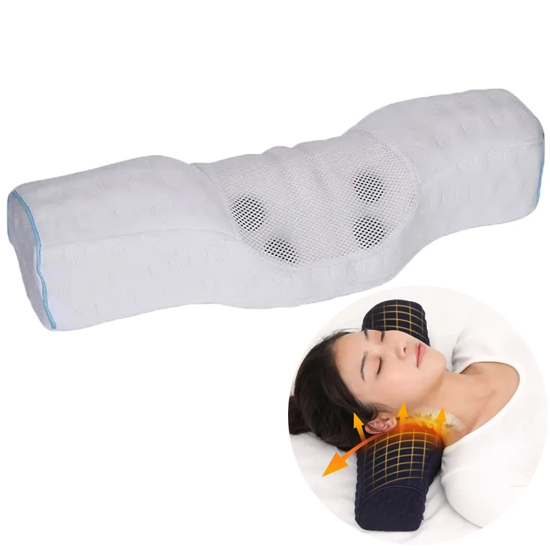 Hoeveelheid van been krijgen Cervicale Nek Roll Kussen Memory Foam Cilinder Kussens Voor Wervelkolom  Ongemak Orthopedische Kussens Slapen Bolster Ondersteuning Kussen| | -  AliExpress