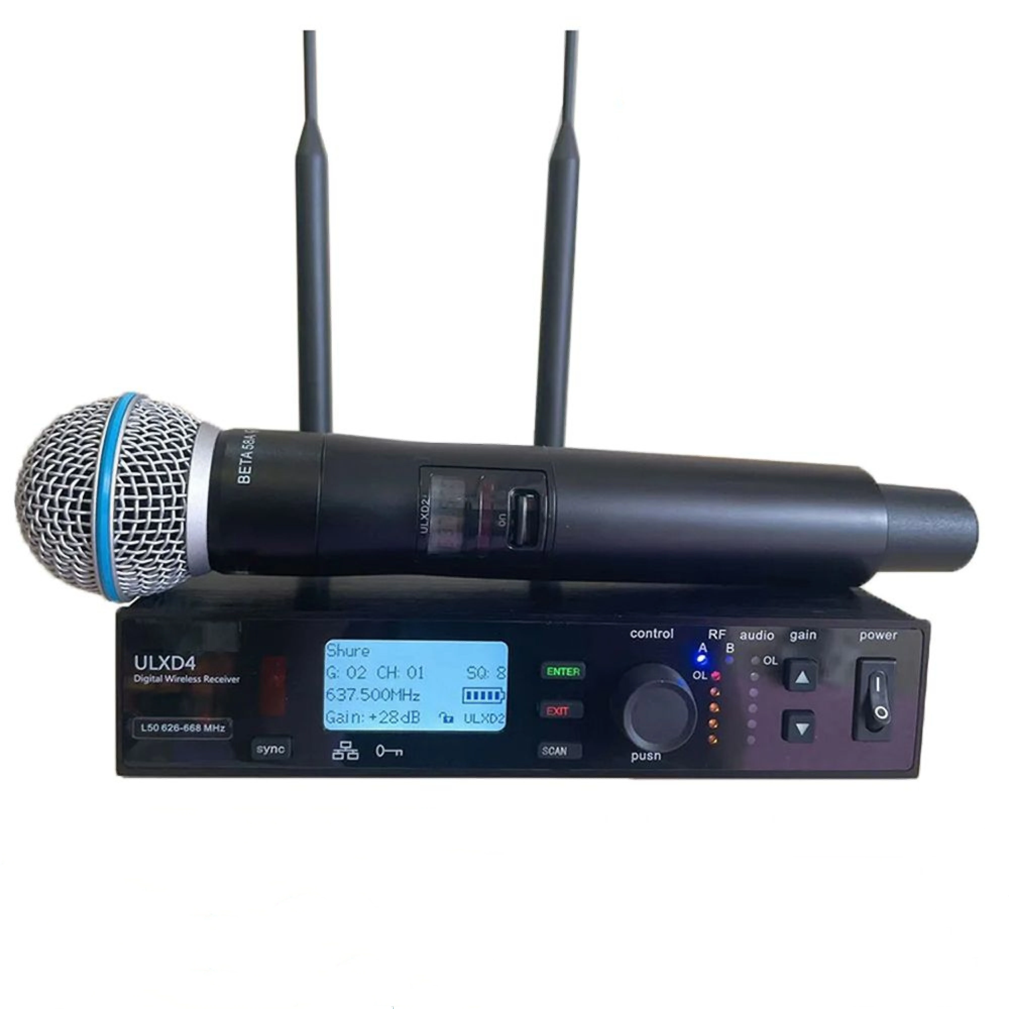 

YHS ULXD4 professional wireless microphone system stage performance singing large party equipped with beta58a/ULXD1